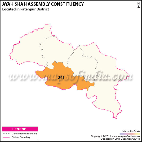 Assembly Constituency Map of  Ayah Shah