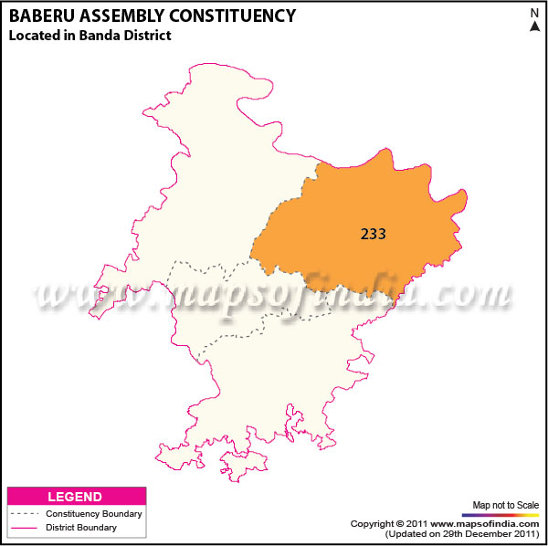 Assembly Constituency Map of  Baberu