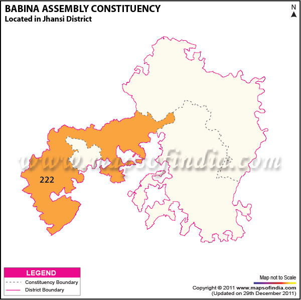 Assembly Constituency Map of  Babina