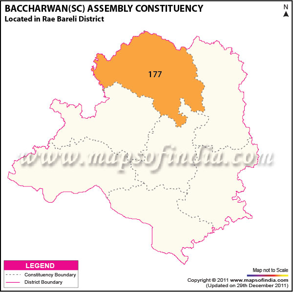 Assembly Constituency Map of  Bachhrawan (SC)