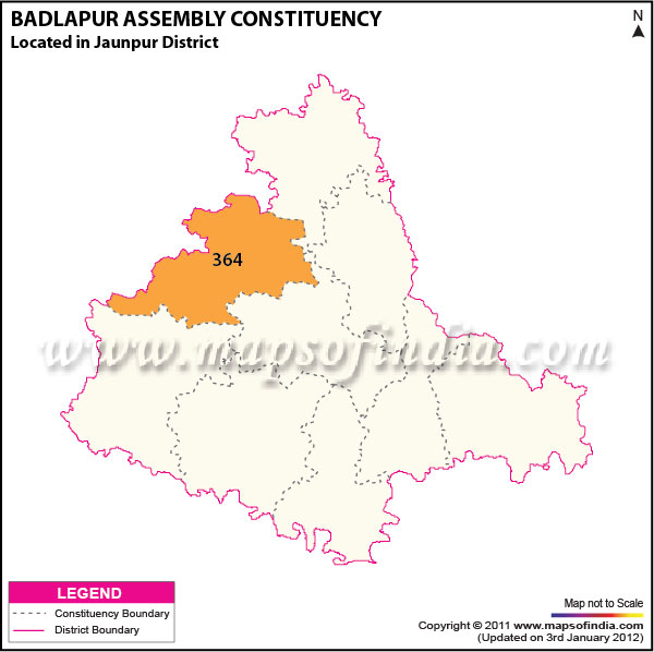 Assembly Constituency Map of  Badlapur