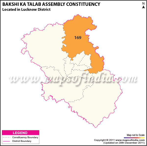Assembly Constituency Map of  Bakshi Kaa Talab