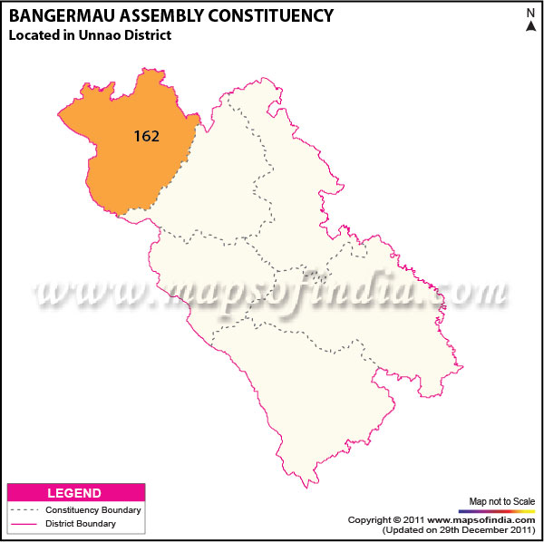 Assembly Constituency Map of  Bangermau