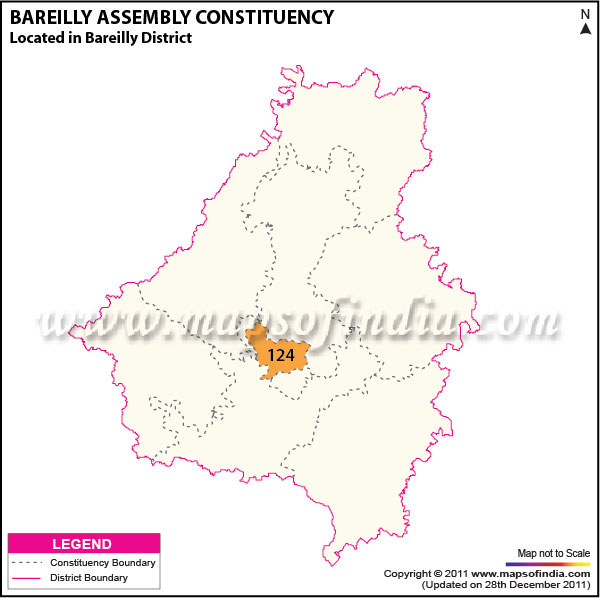 Assembly Constituency Map of  Bareilly