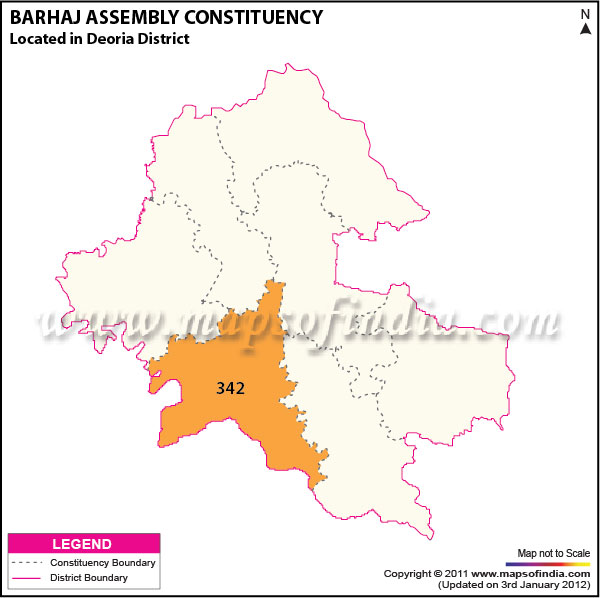Assembly Constituency Map of  Barhaj