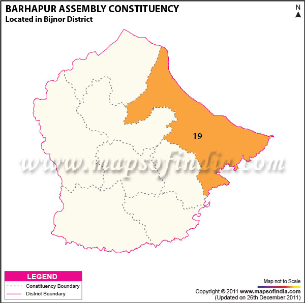 Assembly Constituency Map of  Barhapur