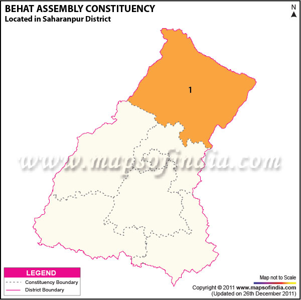 Assembly Constituency Map of  Behat