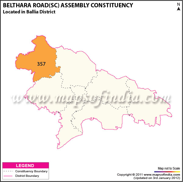 Assembly Constituency Map of  Belthara Road (SC)