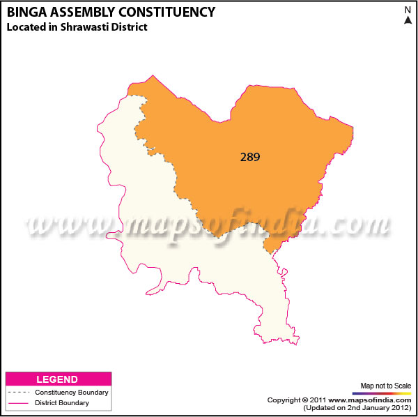 Assembly Constituency Map of  Bhinga