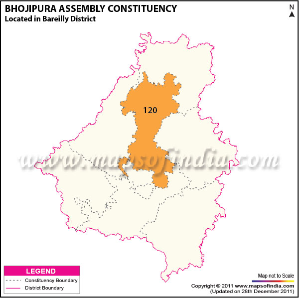 Assembly Constituency Map of  Bhojipura
