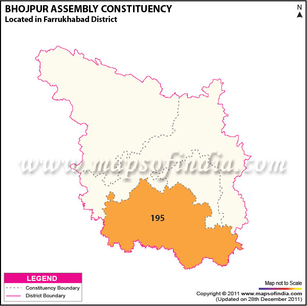 Assembly Constituency Map of  Bhojpur