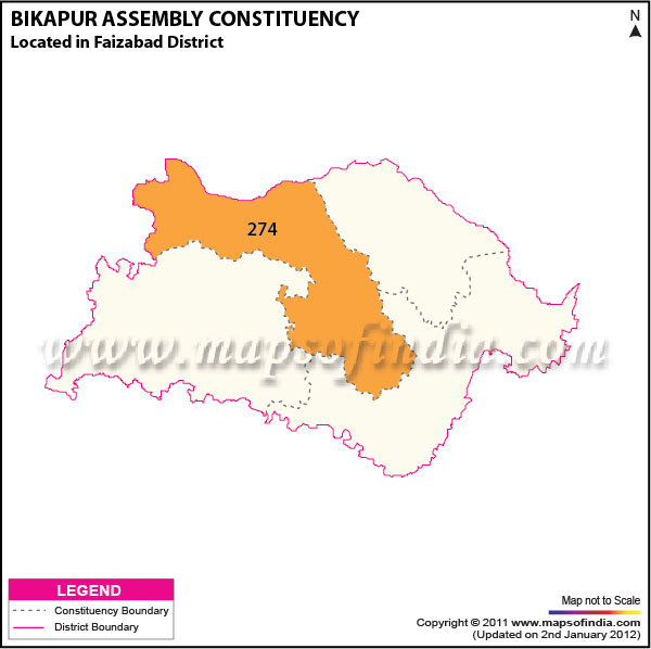 Assembly Constituency Map of  Bikapur