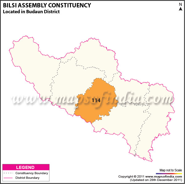 Assembly Constituency Map of  Bilsi
