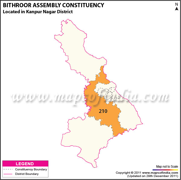 Assembly Constituency Map of  Bithoor