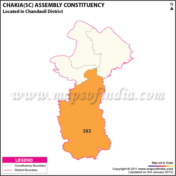 Assembly Constituency Map of  Chakia (SC)