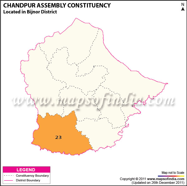 Assembly Constituency Map of Chandpur Assembly Constituency Map of Chandpur