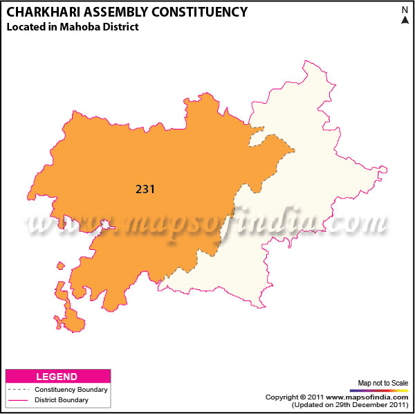 Assembly Constituency Map of  Charkhari