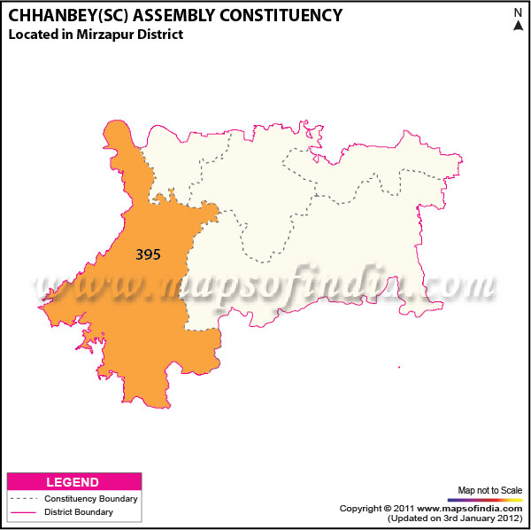 Assembly Constituency Map of  Chhanbey (SC)