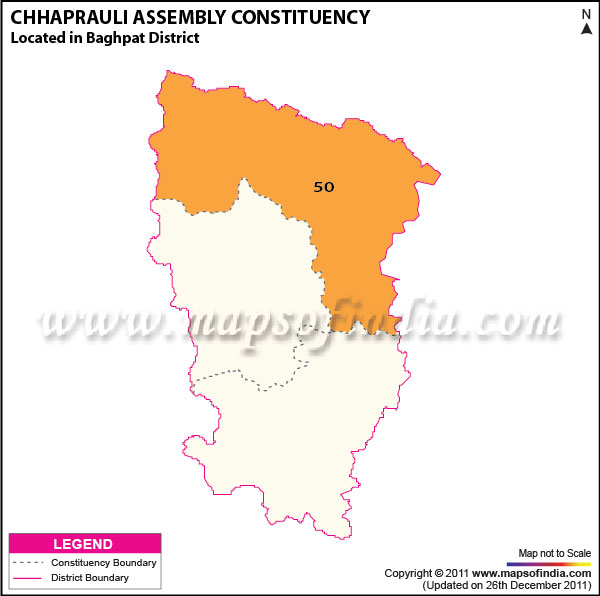 Assembly Constituency Map of  Chhaprauli