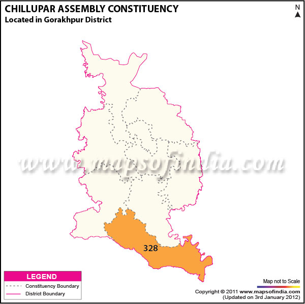 Assembly Constituency Map of Chillupar Assembly Constituency Map of Chillupar