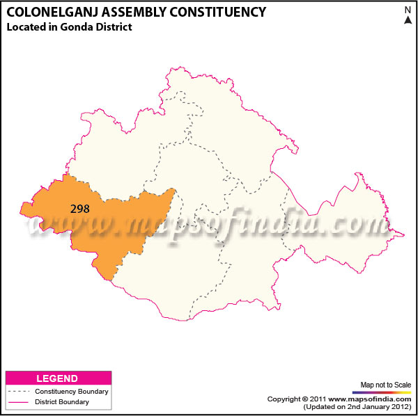 Assembly Constituency Map of  Colonelganj