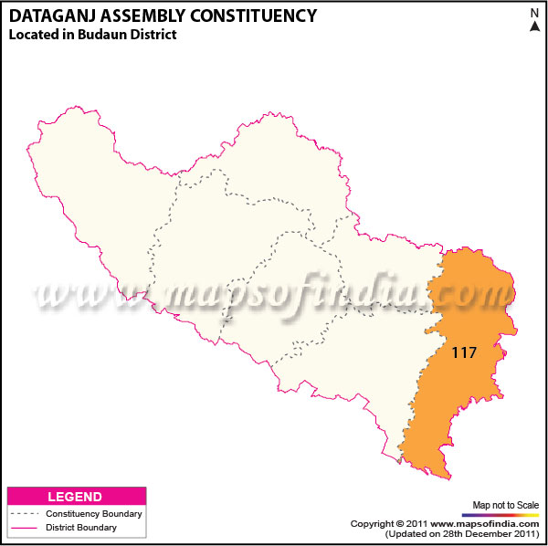Assembly Constituency Map of  Dataganj