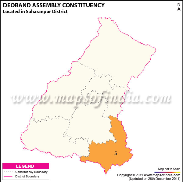 Assembly Constituency Map of  Deoband
