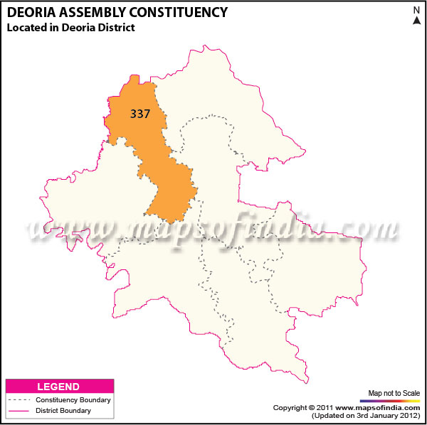 Assembly Constituency Map of  Deoria