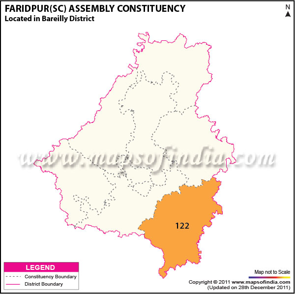 Assembly Constituency Map of  Faridpur (SC)