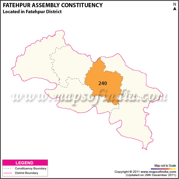 Assembly Constituency Map of  Fatehpur
