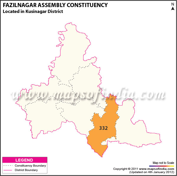 Assembly Constituency Map of  Fazilnagar