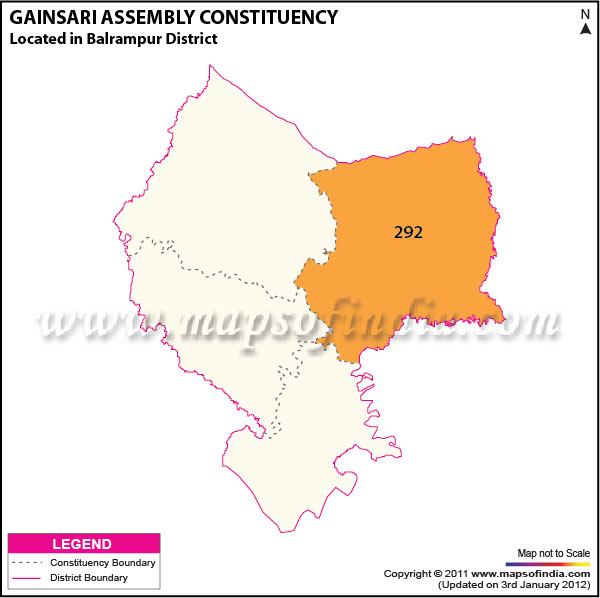 Assembly Constituency Map of  Gainsari