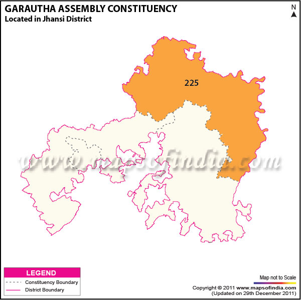 Assembly Constituency Map of  Garautha