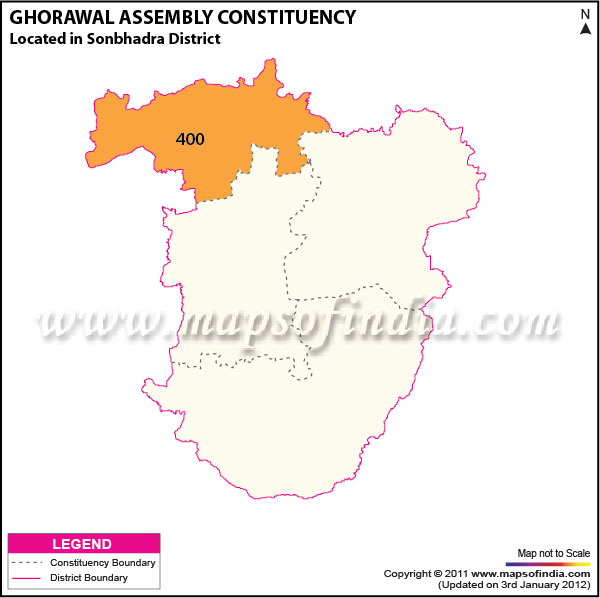 Assembly Constituency Map of  Ghorawal