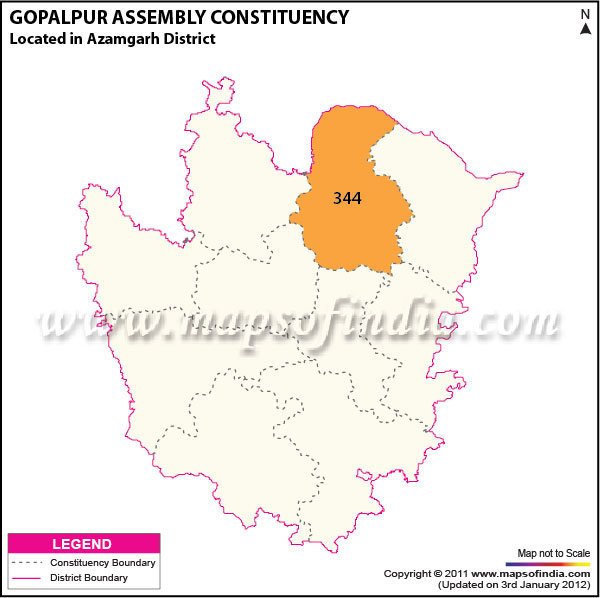 Assembly Constituency Map of  Gopalpur