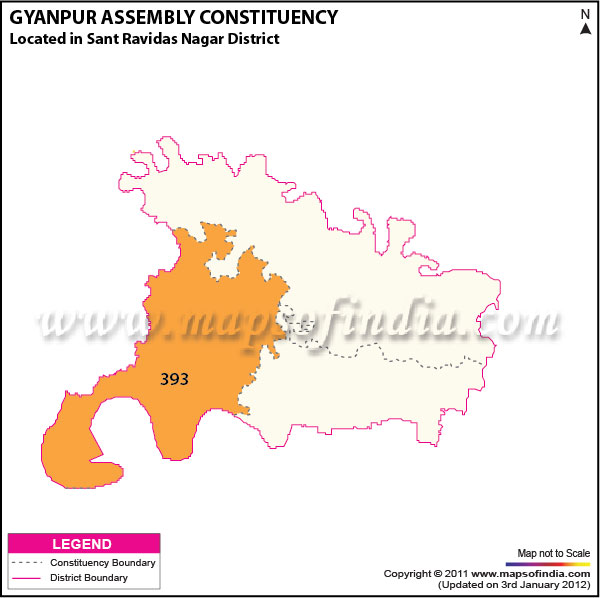 Assembly Constituency Map of  Gyanpur