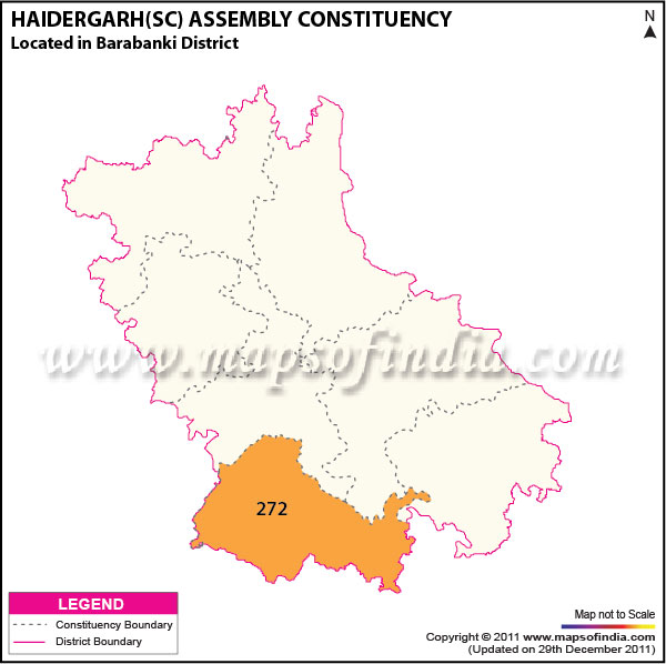 Assembly Constituency Map of  Haidergarh (SC)