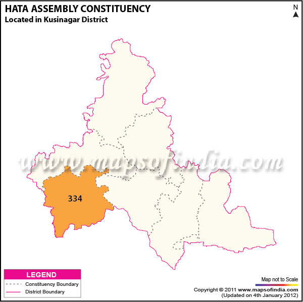 Assembly Constituency Map of  Hata