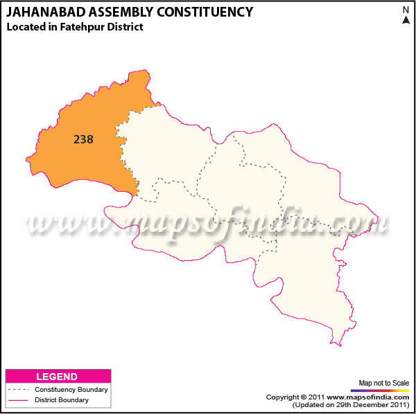 Assembly Constituency Map of  Jahanabad
