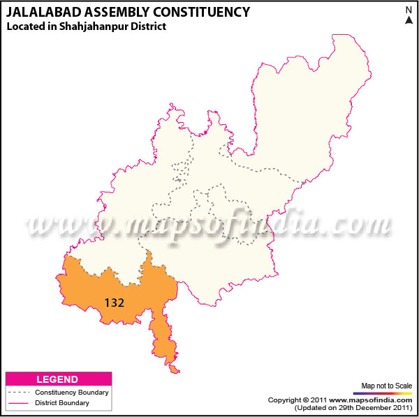 Assembly Constituency Map of  Jalalabad