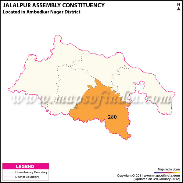 Assembly Constituency Map of  Jalalpur