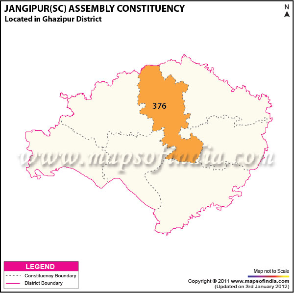 Assembly Constituency Map of  Jangipur