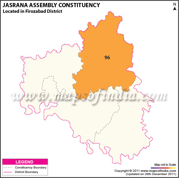 Assembly Constituency Map of  Jasrana