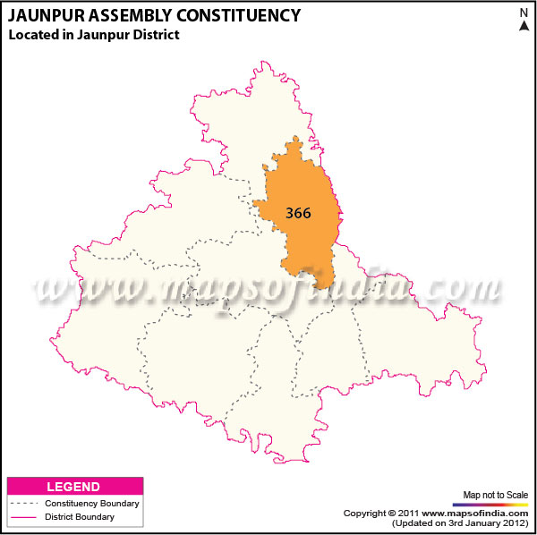 Jaunpur Assembly Constituency Map, Jaunpur Election 2017 Results