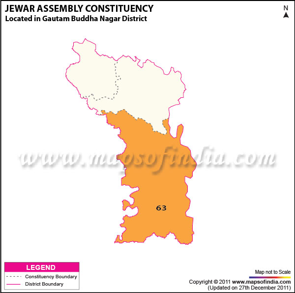 Assembly Constituency Map of  Jewar
