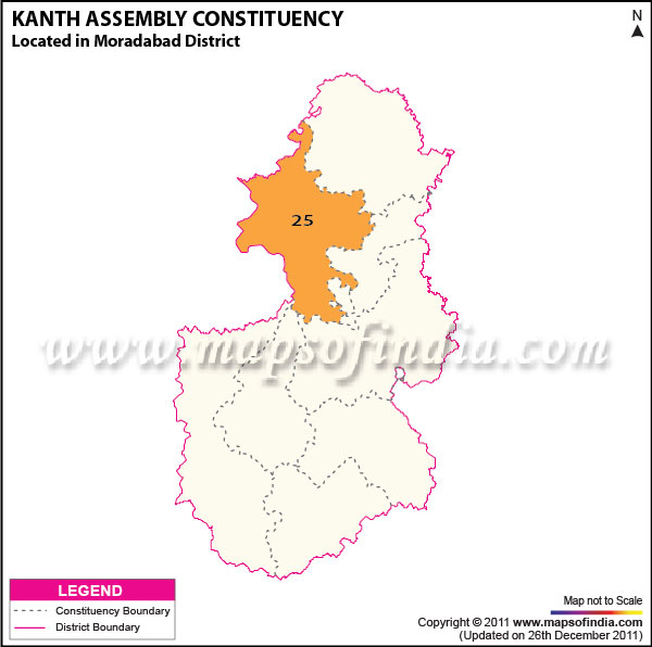 Assembly Constituency Map of  Kanth