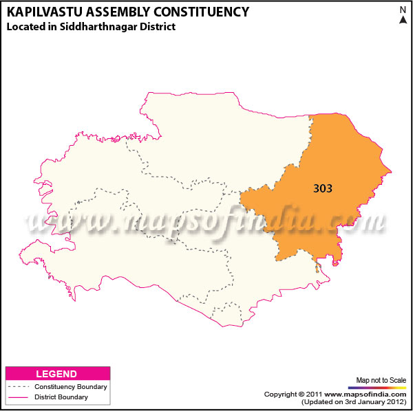 Assembly Constituency Map of  Kapilvastu (SC)