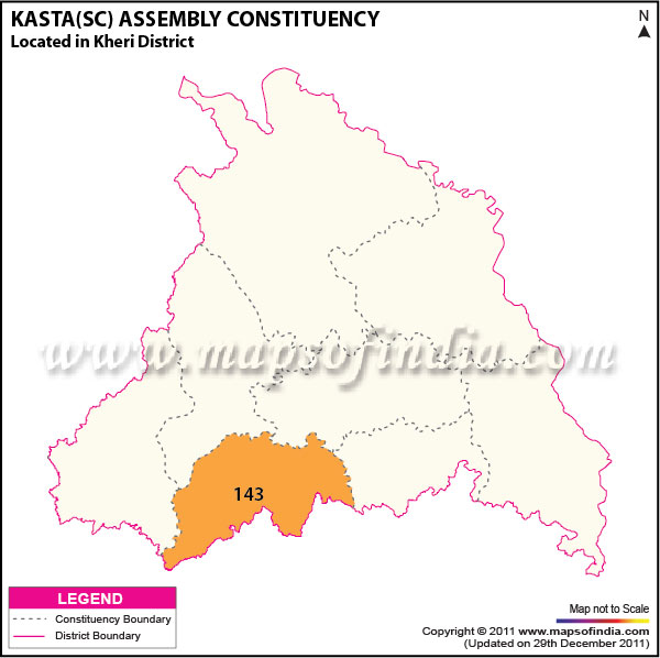 Assembly Constituency Map of  Kasta (SC)