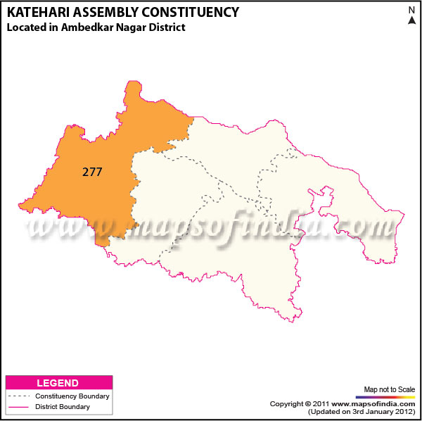 Assembly Constituency Map of  Katehari