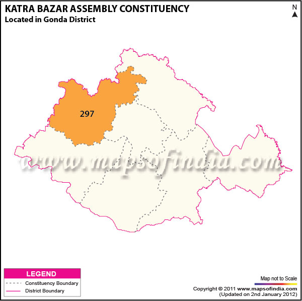 Assembly Constituency Map of  Katra Bazar